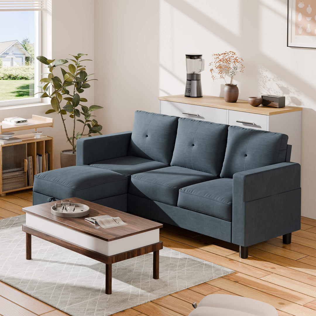  sectional couch WALSUNNY livingroom sectional couch sectional couch #color_dark-grey