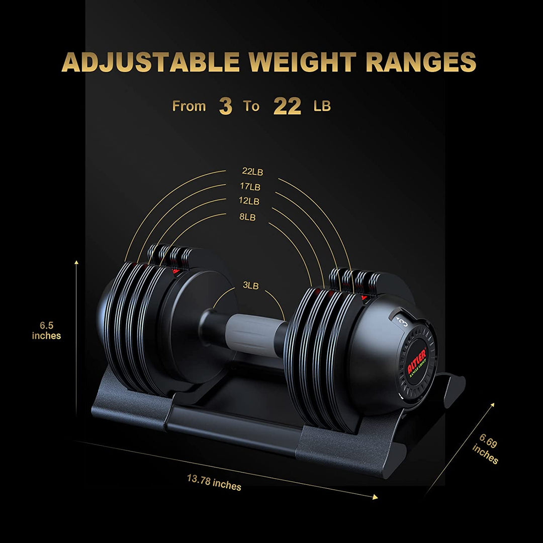 Altler Adjustable Dumbbell - Available in 22lb/25lb/44lb/52lb