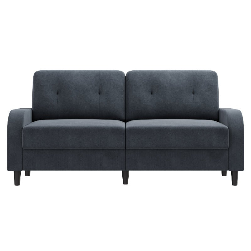 Walsunny 74‘’ Loveseat 2-Seat Modern Sofa Couch#color_dark-grey