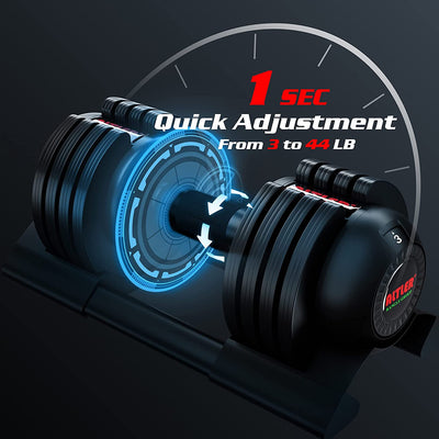 Altler Adjustable Dumbbell - Available in 22lb/25lb/44lb/52lb