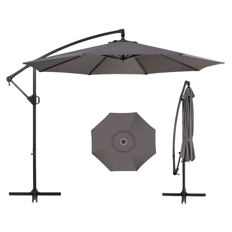 Walsunny Patio Offset Umbrella - 8.4FT#color_dark-grey